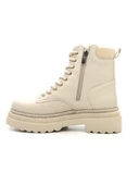 Potinonline K35 Kadın Kalın Taban Sim Detay Kısa Postal Bot - 5