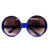 Periboia Yuvarlak Yeşilçam 80 li 90 lı Yıllar Parti Gözlüğü Retro Mavi Renk - 2