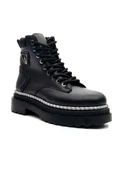 Potinonline K35 Kadın Kalın Taban Sim Detay Kısa Postal Bot - 8