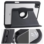İpad Pro 11 2024 M4 Mvv83tu/a Mwr83tu/a Termik Kalem Bölmeli Dönebilen Standlı Kılıf - 5