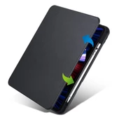 İpad Pro 11 2024 M4 Mvv83tu/a Mwr83tu/a Termik Kalem Bölmeli Dönebilen Standlı Kılıf - 2