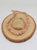 Parlayan Yıldızlar Serisi Güneş Taşı Kolye & Bileklik Seti thumbnail 7