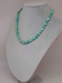 Parlayan Yıldızlar Serisi Amazonit Taşı Tasarım Kolye thumbnail 5