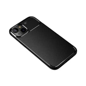 iPhone 14 / 13 Kılıf Focus Carbon Desen Silikon Arka Kapak - 5