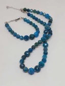 Parlayan Yıldızlar Serisi Apatit Taşı Kolye & Bileklik Seti thumbnail 5