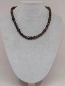 Parlayan Yıldızlar Serisi Dumanlı Kuvars Taşı Tasarım Kolye thumbnail 2