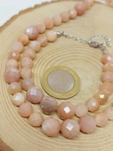 Parlayan Yıldızlar Serisi Güneş Taşı Kolye & Bileklik Seti thumbnail 4