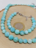 Parlayan Yıldızlar Serisi Amazonit Taşı Kolye & Bileklik Seti thumbnail 4