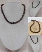 Parlayan Yıldızlar Serisi Dumanlı Kuvars Taşı Tasarım Kolye thumbnail 1