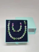 Parlayan Yıldızlar Serisi Florit Taşı Kolye & Bileklik Seti thumbnail 6