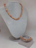 Parlayan Yıldızlar Serisi Güneş Taşı Kolye & Bileklik Seti thumbnail 2