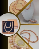 Parlayan Yıldızlar Serisi Güneş Taşı Kolye & Bileklik Seti thumbnail 1