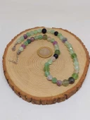 Parlayan Yıldızlar Serisi Florit Taşı Tasarım Kolye thumbnail 3