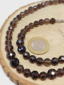 Parlayan Yıldızlar Serisi Dumanlı Kuvars Taşı Kolye & Bileklik Seti thumbnail 4