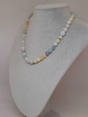 Parlayan Yıldızlar Serisi Morganit Taşı Tasarım Kolye thumbnail 5