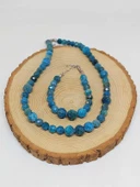 Parlayan Yıldızlar Serisi Apatit Taşı Kolye & Bileklik Seti thumbnail 7