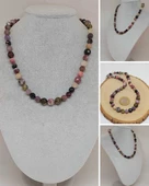 Parlayan Yıldızlar Serisi Turmalin Taşı Karışık Renkler Tasarım Kolye thumbnail 1