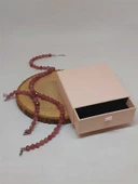 Parlayan Yıldızlar Serisi Çilek Kuvars Taşı Kolye & Bileklik Seti thumbnail 3