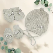 Triko Bebek Bere Eldiven Patik Set - 16