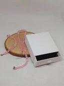 Parlayan Yıldızlar Serisi Pembe Kuvars Taşı Kolye & Bileklik Seti thumbnail 3