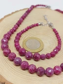 Parlayan Yıldızlar Serisi Yakut Taşı Kolye & Bileklik Seti - 4