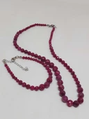 Parlayan Yıldızlar Serisi Yakut Taşı Kolye & Bileklik Seti - 5