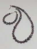 Parlayan Yıldızlar Serisi Terahertz Taşı Kolye & Bileklik Seti thumbnail 5