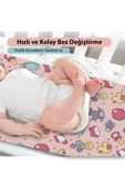 MAtGo Baby Ördek Arabalı Bebek Alt Açma Matı Minderi Yıkanır Sıvı Geçirmez Bakım Pad Örtüsü 35x65cm 2 Adet - 2