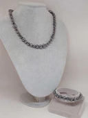 Parlayan Yıldızlar Serisi Terahertz Taşı Kolye & Bileklik Seti thumbnail 2