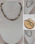 Parlayan Yıldızlar Serisi Labradorit Taşı Tasarım Kolye thumbnail 1