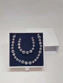 Parlayan Yıldızlar Serisi Terahertz Taşı Kolye & Bileklik Seti thumbnail 6