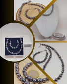 Parlayan Yıldızlar Serisi Terahertz Taşı Kolye & Bileklik Seti thumbnail 1