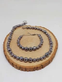 Parlayan Yıldızlar Serisi Terahertz Taşı Kolye & Bileklik Seti thumbnail 7