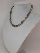 Parlayan Yıldızlar Serisi Labradorit Taşı Tasarım Kolye thumbnail 5