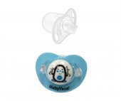 Babytime Silikon Damaklı Koruyucu Kapaklı Mat Gövdeli Emzik N.2 Mavi - 1