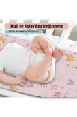 MAtGo Baby Kuğulu Bebek Alt Açma Matı Minderi Yıkanır Sıvı Geçirmez Bakım Pad Örtüsü 35x65cm 2 Adet - 2
