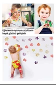 Parmak Boyası Ponpon Sünger Tampon Fırça Küp Eva Baskı Seti Sünger Rulo 26 Parça 1 Paket Nova Color Parmak Bpyası Baskı - 5