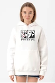 Horror Character Friends Beyaz Kadın 3ip Kapşonlu Sweatshirt thumbnail 1