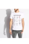 Tshirthane Maskeler Komik Baskılı Erkek Dar Kesim Slim Fit t-shirt - 2