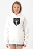 GOT House Forrester Beyaz Kadın 3ip Kapşonlu Sweatshirt thumbnail 1