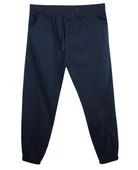 Erkek Büyük Beden Battal Boy 100 Kilo-180 Kilo Arası İçin Uygun Bağcıklı Gabardin Jogger Pantolon - 5