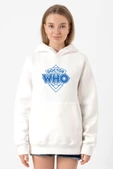 Doctor Who New Beyaz Kadın 3ip Kapşonlu Sweatshirt thumbnail 1