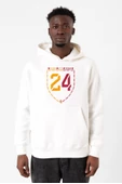 24 Şampiyonluk Beyaz Erkek 3ip Kapşonlu Sweatshirt thumbnail 1