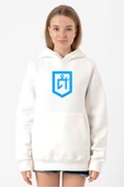 Idil Ural Tamga Beyaz Kadın 3ip Kapşonlu Sweatshirt - 1