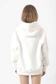 3 Mayıs Türkçülük Günü Beyaz Kadın 3ip Kapşonlu Sweatshirt thumbnail 4
