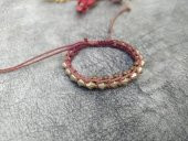 Makrome İp Bileklik Dekoratif  tasarım Ayarlanabilir Bileklik Bilezik - 3