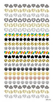 Şekiller Tırnak Dövmesi, Tırnak Tattoo, Nail Art, Tırnak Sticker thumbnail 3