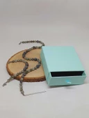 Parlayan Yıldızlar Serisi Labradorit Taşı Kolye & Bileklik Seti thumbnail 3