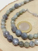 Parlayan Yıldızlar Serisi Labradorit Taşı Kolye & Bileklik Seti thumbnail 4