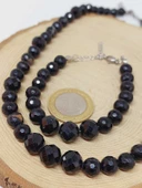 Parlayan Yıldızlar Serisi Turmalin Taşı Kolye & Bileklik Seti thumbnail 4